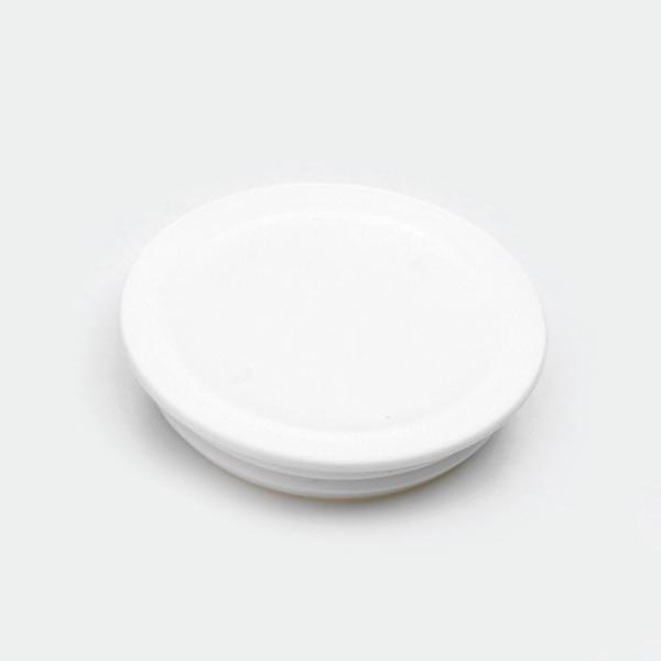 Melipul Becher-Beschriftungsdeckel weiß, 60 Stk.